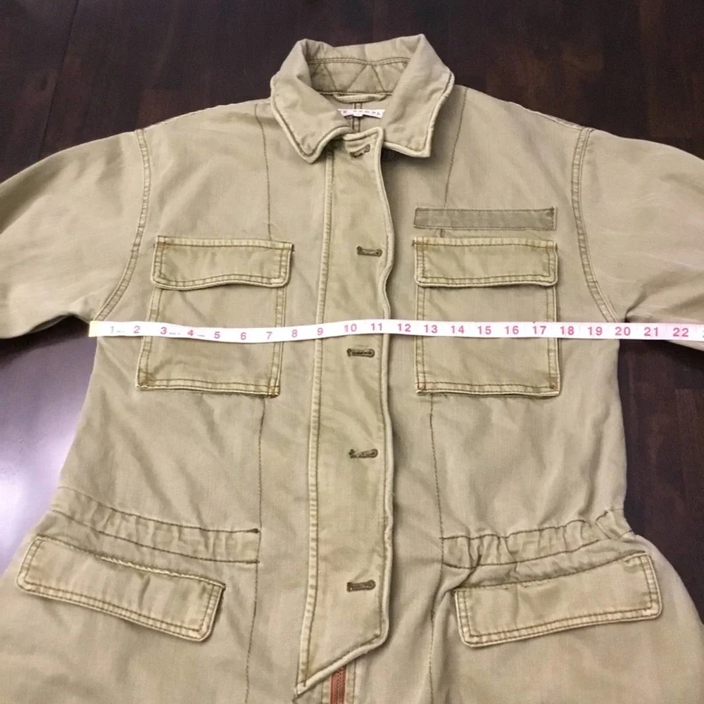 Free People Seize The Day Military Oversized Jacket Size XS
